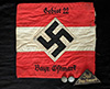 Hitler Youth Leader Gebiet 22, Bayr. Ostmark car flag with matching district triangle